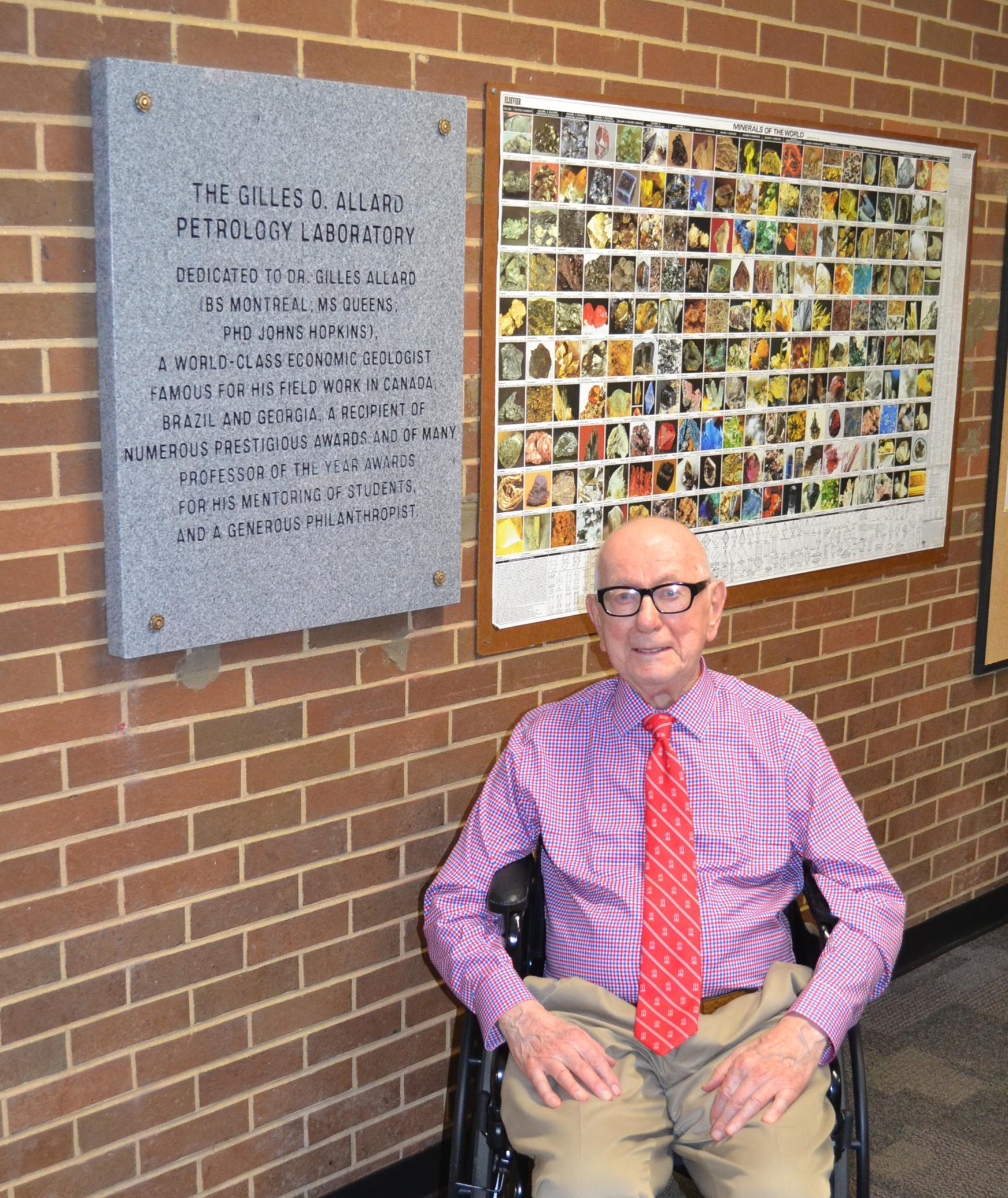 Allard Petrology Lab Dedication (Photo by B. Railsback)