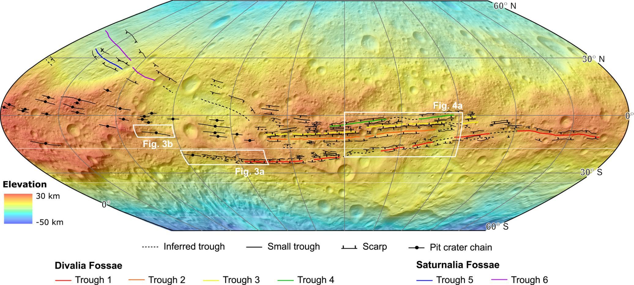 Digital Terrain Model of Vesta