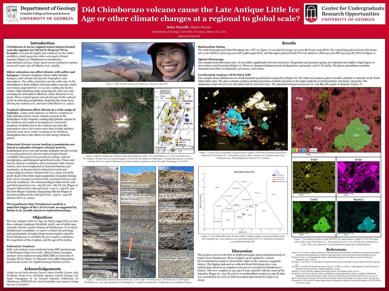 Ruby Parcells - Did Chimborazo volcano cause the Late Antigue Little Ice Age or other climate changes at a regional to global scale.