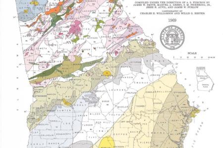 Mineral resource map of Georgia [1969]